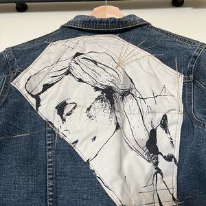 Onerary Custom Cropped Jean Jacket - Size Small - Denim